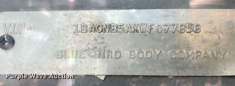 image for item LY9590 1998 Blue Bird LTC40  coach bus