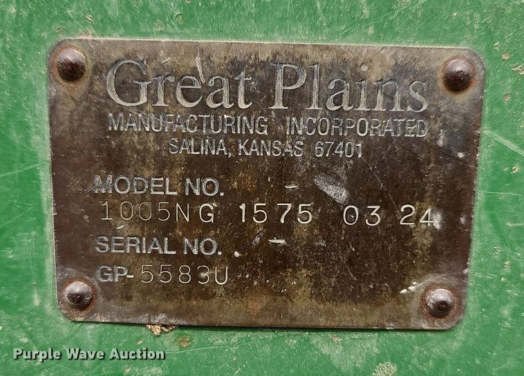 image for item MC9017 Great Plains 1005NG  no-till grain drill