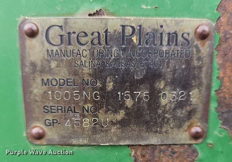 image for item MC9018 Great Plains 1005NG  no-till grain drill