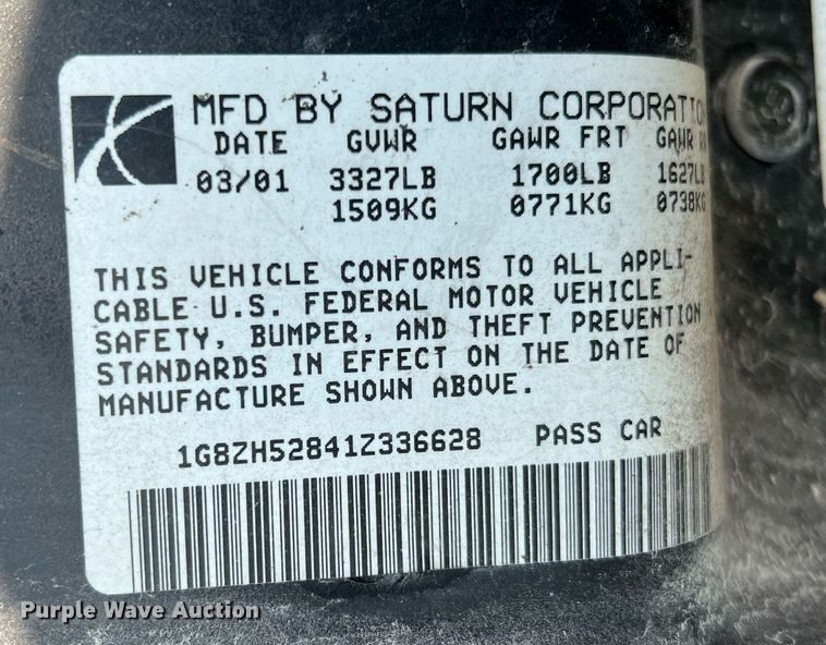 image for item MF9938 2001 Saturn SL1