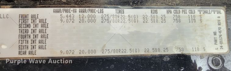 image for item ML9339 2009 Freightliner Cascadia 125  semi truck