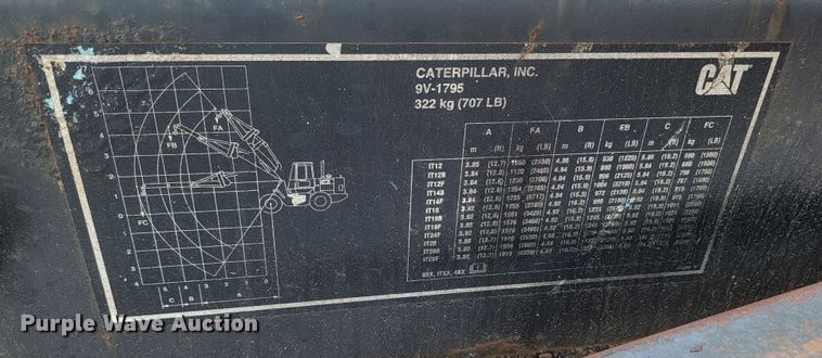 image for item ML9347 Caterpillar 9V-1795  jib