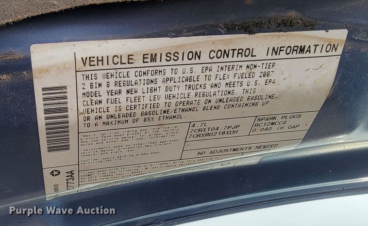 image for item ML9352 2007 Dodge Durango  SUV