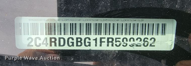 image for item ML9353 2015 Dodge Grand Caravan  van