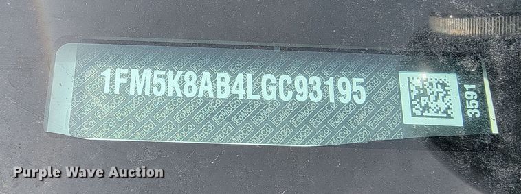 image for item ML9354 2020 Ford Explorer Police Interceptor  SUV