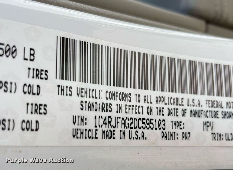 image for item MM9476 2013 Jeep Grand Cherokee Laredo  SUV