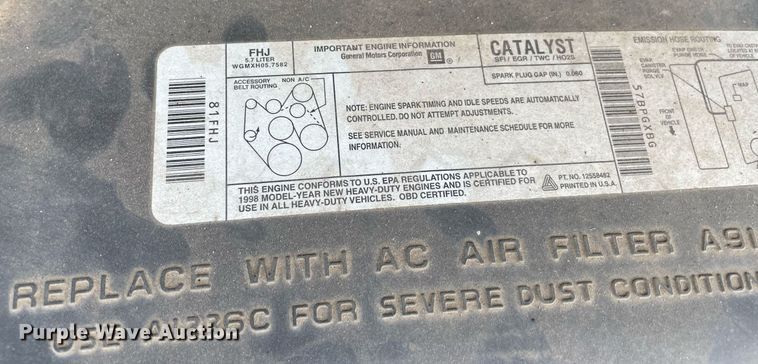 image for item MM9478 1998 Chevrolet Express  van