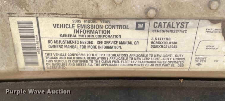 image for item MM9479 2005 Chevrolet Uplander  van