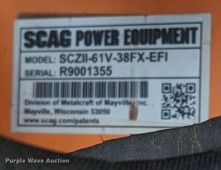 image for item MO9017 Scag Cheetah II  ZTR lawn mower