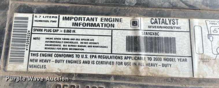 image for item MS9683 2000 Chevrolet C2500  pickup truck