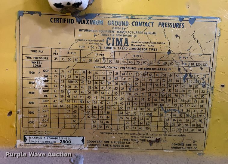 image for item MS9686 Hyster C530A  pneumatic roller