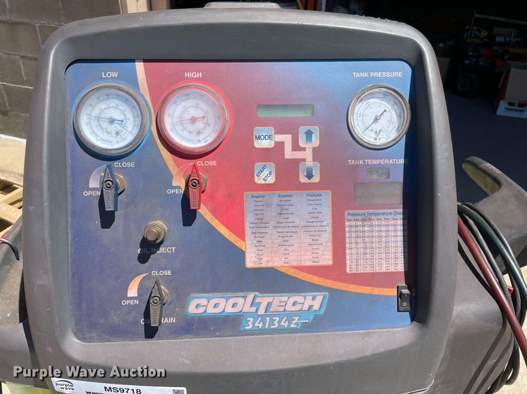 image for item MS9718 SPX Robinair Cooltech 34134Z  refrigerant recovery/recycling system