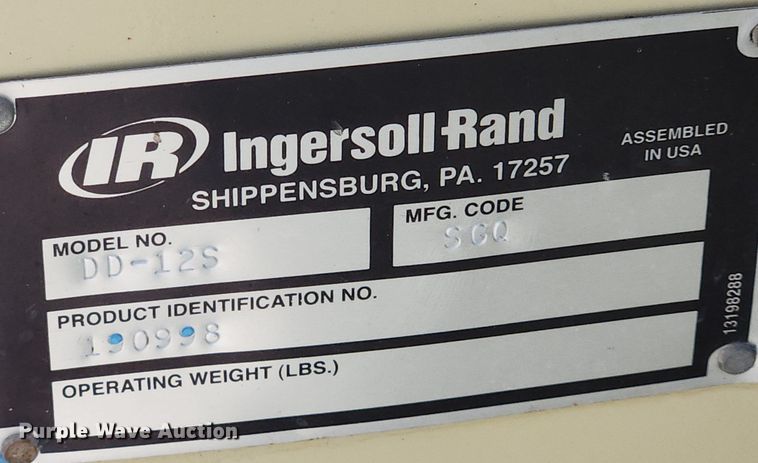 image for item MW9730 Ingersoll Rand DD12S  double drum vibratory roller