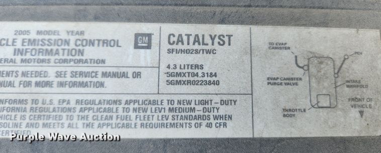 image for item MW9731 2005 Chevrolet Silverado 1500  pickup truck