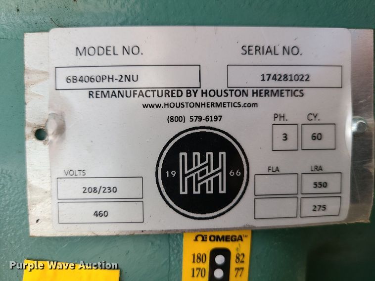image for item MX9751 Houston Hermetics 6B4060PH-2NU  HVAC compressor