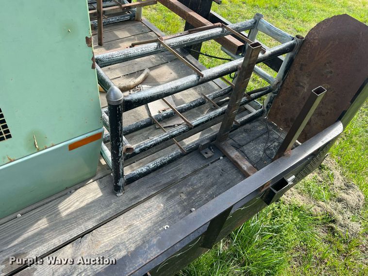 image for item MY9775 Shop built  equipment trailer