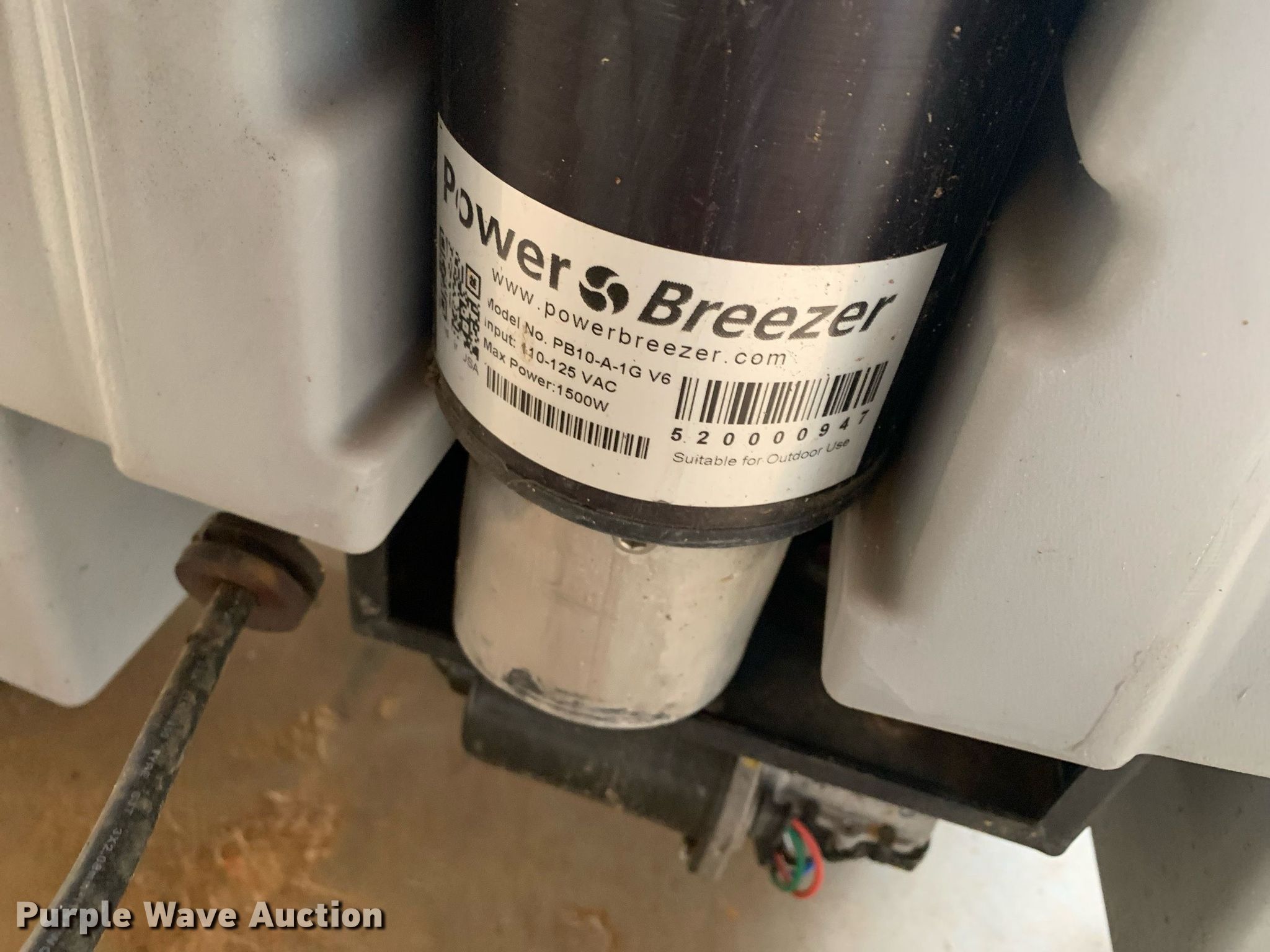 Power Breezer PB10A1G V6 misting fan in Henderson, TX Item LH9599