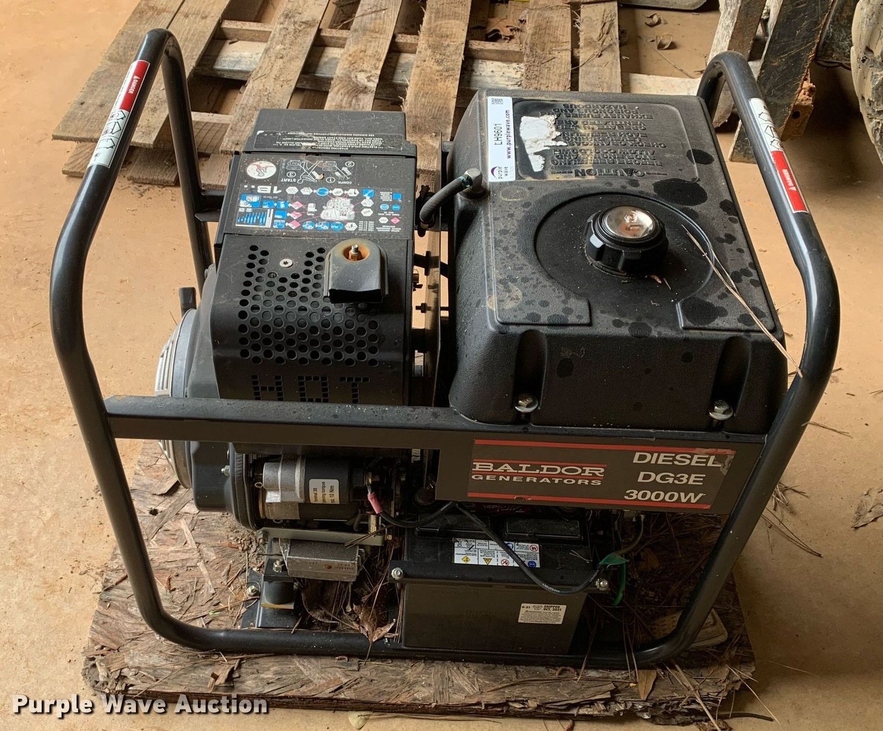 Baldor DG3E generator in Henderson, TX Item LH9601 sold Purple Wave