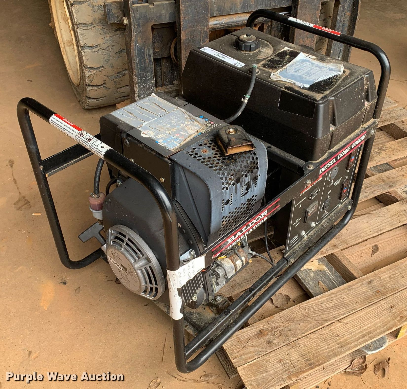 Baldor DG6E 6000 watt diesel generator in Henderson, TX Item LH9602