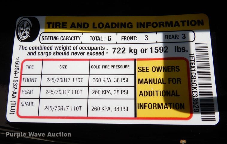 image for item DJ0831 2016 Ford F150  SuperCab pickup truck