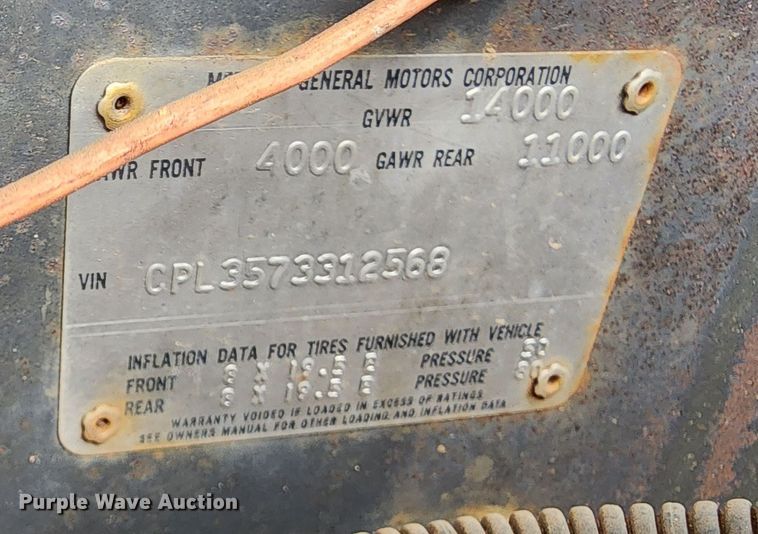 image for item DK6508 1977 Chevrolet P30  delivery truck