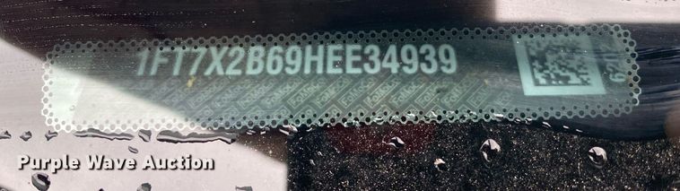 image for item DL7209 2017 Ford F250 Super Duty  SuperCab pickup truck