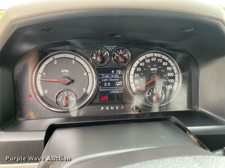 image for item DL7229 2012 Dodge Ram 2500  flatbed pickup truck