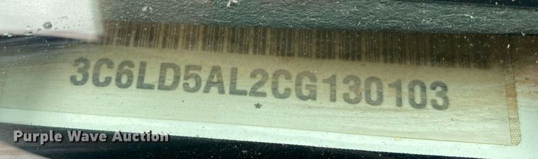 image for item DL7229 2012 Dodge Ram 2500  flatbed pickup truck