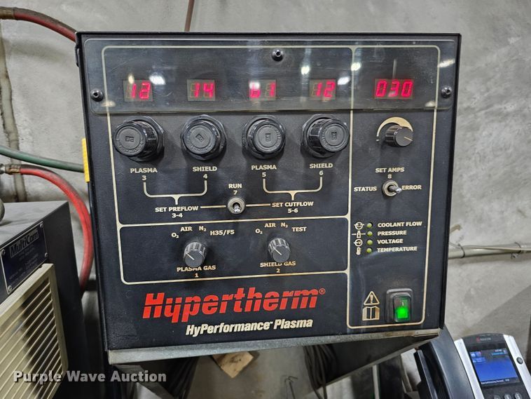 image for item DO4360 MultiCam Plasma Hypertherm HyPerformance Plasma HPR130  plasma cutter table