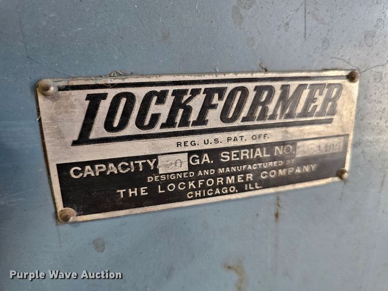 image for item DO4361 Lockformer  pittsburgh seam locker