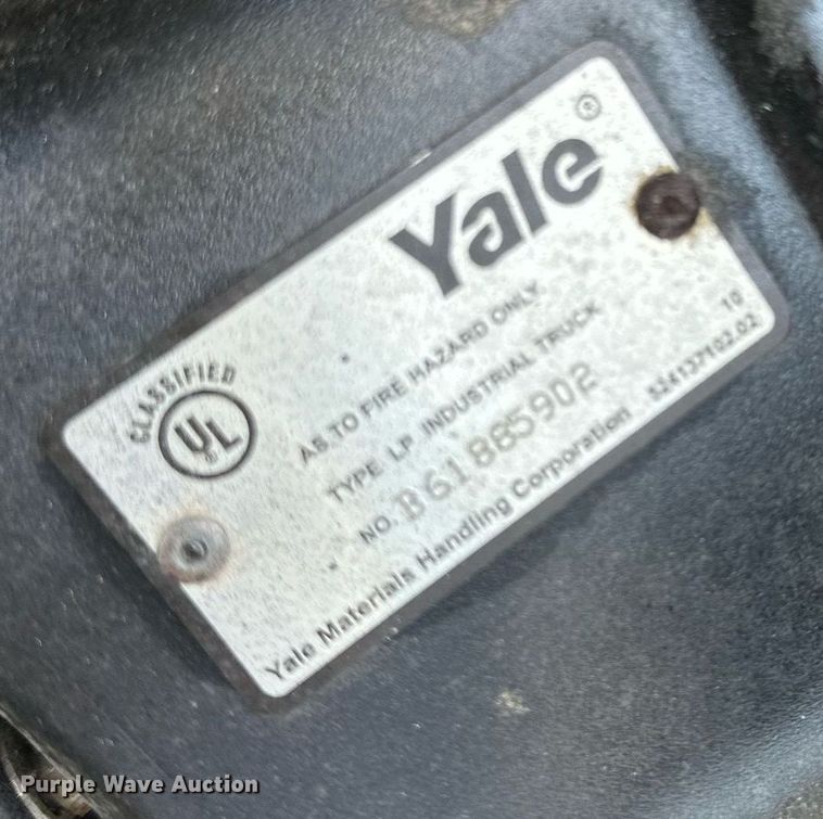 image for item DO4933 Yale GLC050VXNDAE085  forklift