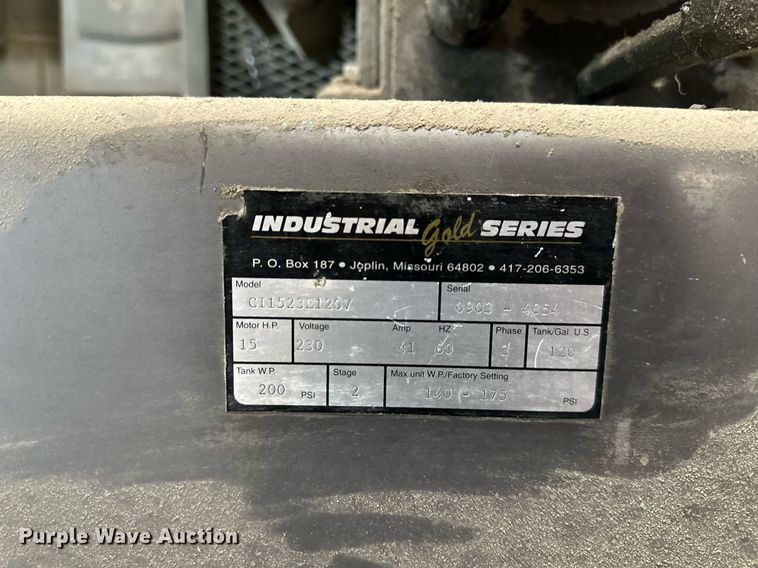 image for item DO4966 Industrial Gold Series  air compressor