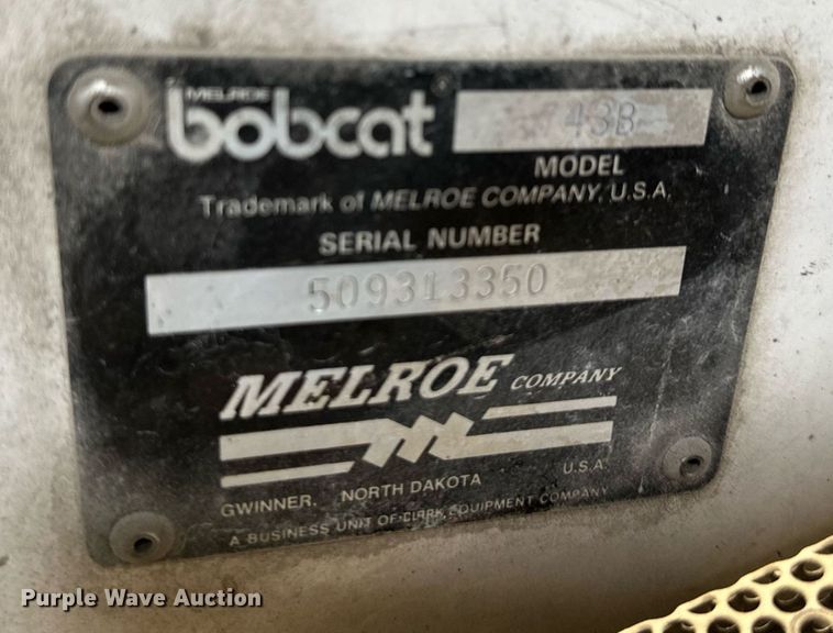 image for item DO4967 Bobcat 743B  skid steer loader