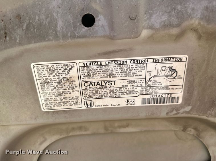 image for item DP3080 2004 Honda Civic