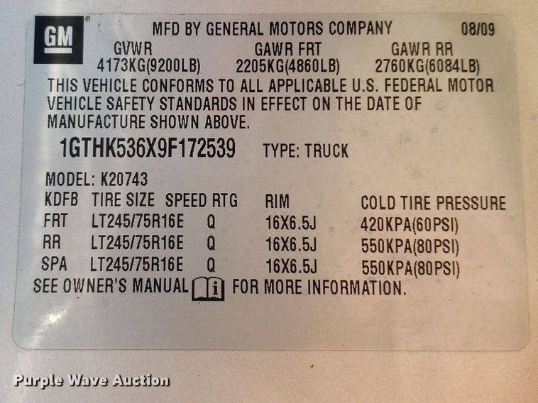 image for item DP7849 2009 GMC Sierra 2500HD  Crew Cab flatbed pickup truck