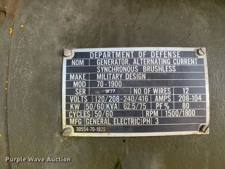 image for item DP8645 Fermont MEP006A  generator