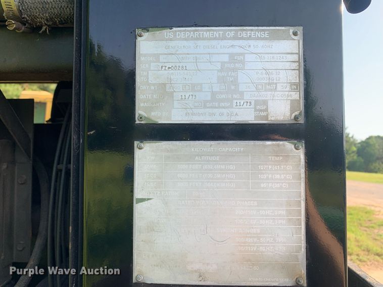 image for item DP8645 Fermont MEP006A  generator