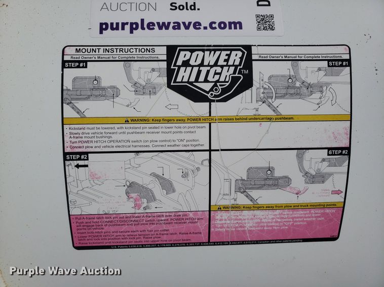 image for item DQ0577 American Equipment  102"W snow plow