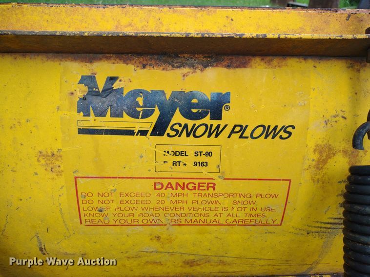 image for item DQ1710 Meyer ST-90  7'6"W snow plow