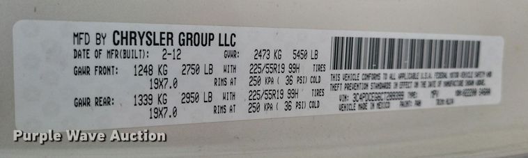 image for item JO9124 2012 Dodge Journey  SUV