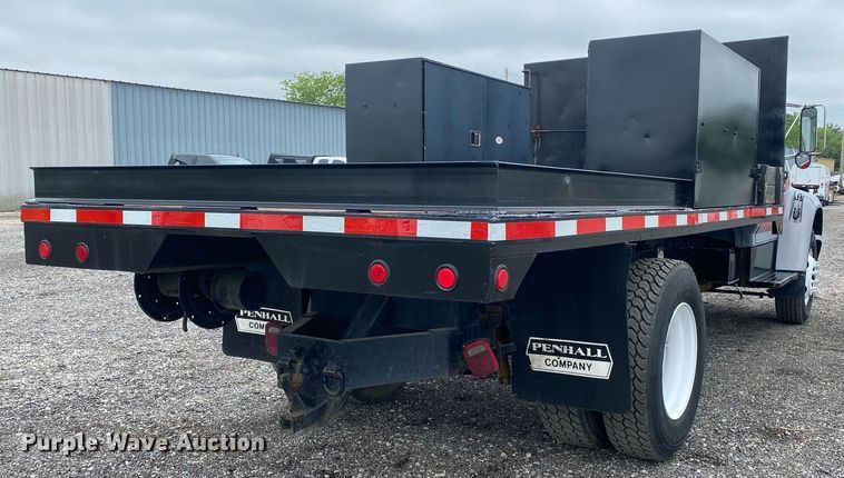 image for item KB9438 1998 Ford F800  dump flatbed truck