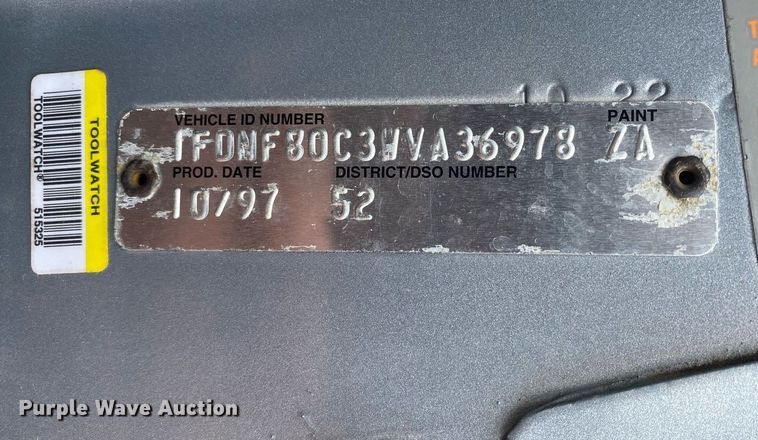 image for item KB9438 1998 Ford F800  dump flatbed truck