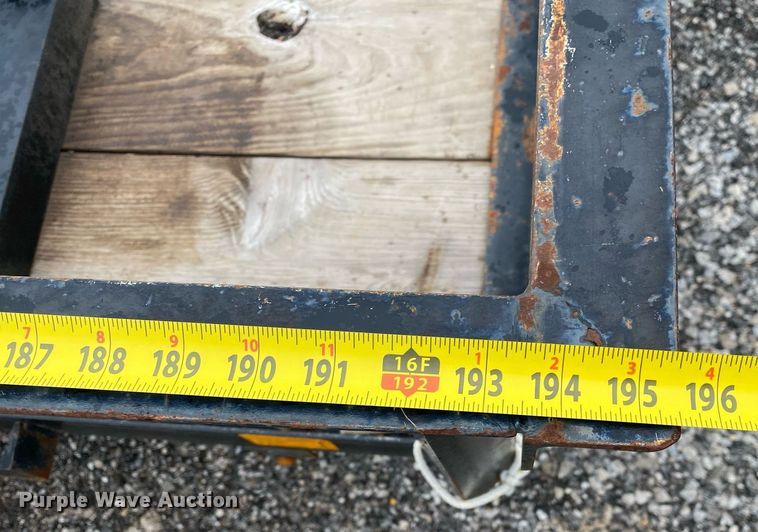 image for item KB9448 Shop built  utility trailer