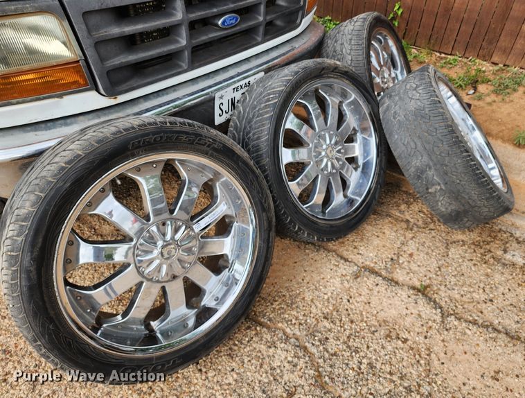 image for item KC9671 (4) 305/40R23 tires and wheels