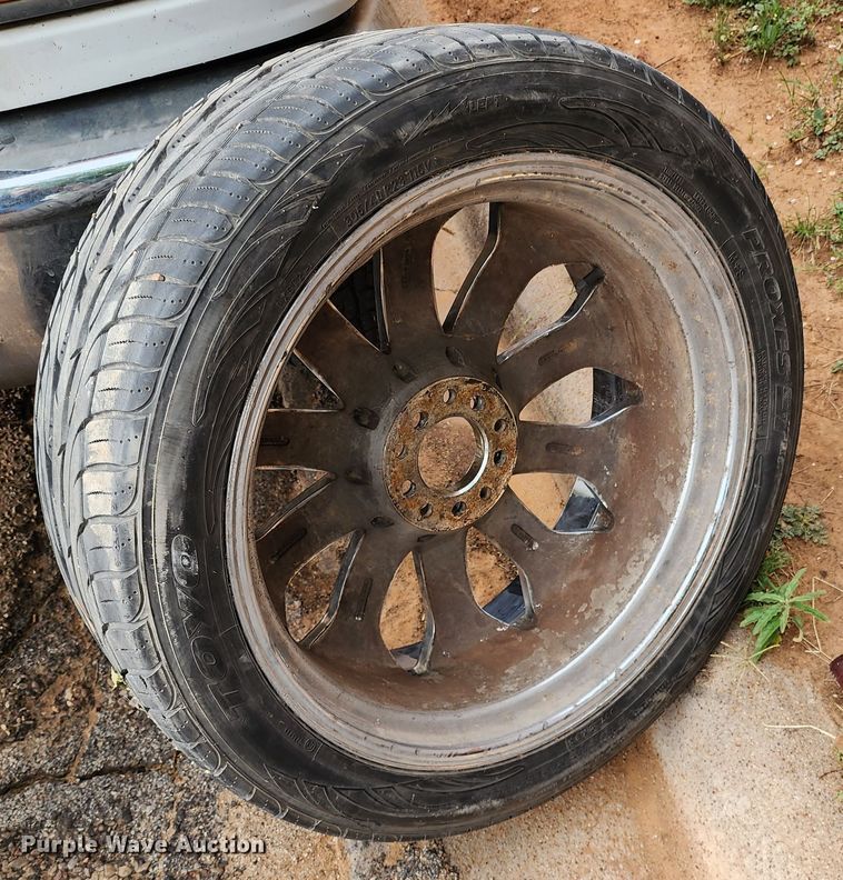 (4) 305/40R23 tires and wheels in Abilene, TX Item KC9671 sold