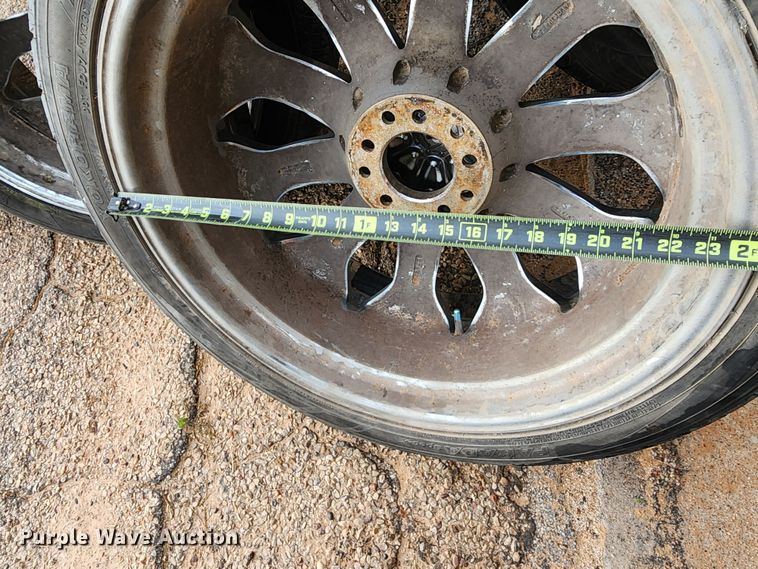 image for item KC9671 (4) 305/40R23 tires and wheels