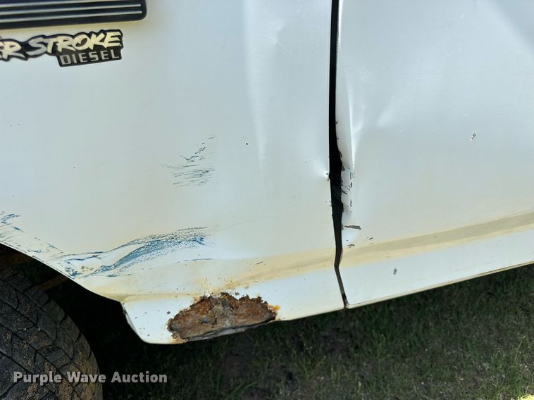 image for item KL9091 1995 Ford F350  flatbed pickup truck