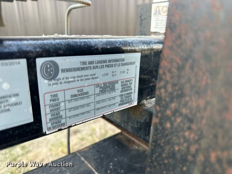 image for item KL9152 2014 MMDI  utility trailer