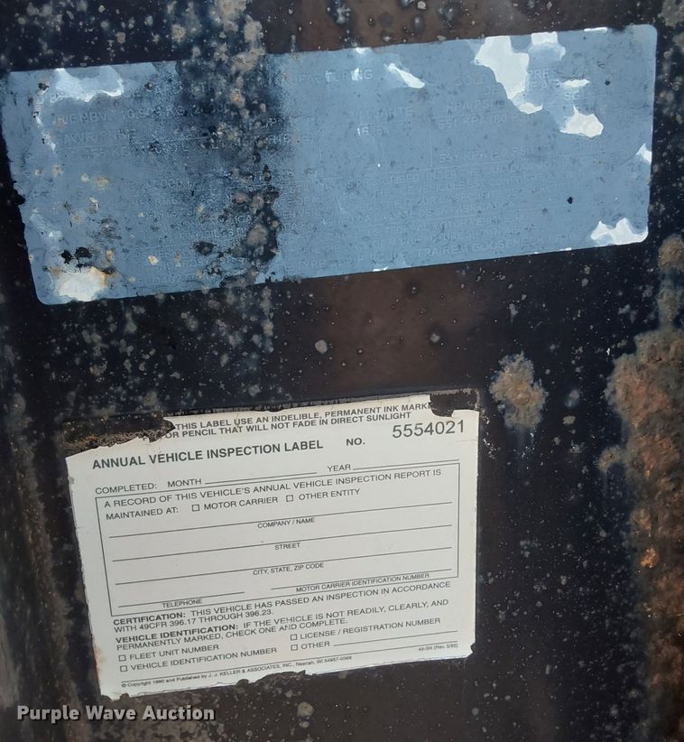 image for item KL9185 2007 PJ equipment trailer