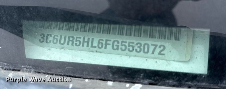 image for item KL9194 2015 Dodge Ram 2500  Crew Cab pickup truck